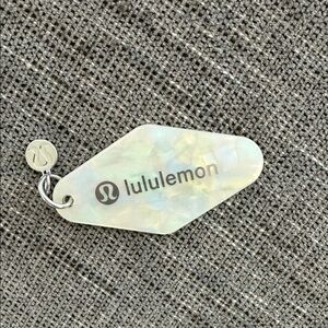 Lululemon Iridescent Keychain with Logo